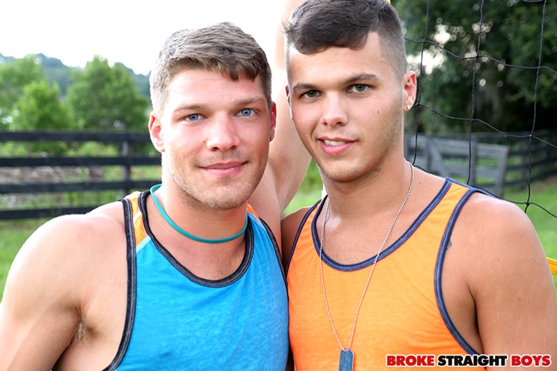 BrokeStraightBoys Draven Caine Gage Owens naked young men bareback raw ass fucking muscle boy strokes huge dick shooting cum load 01 gay porn star sex video gallery photo - Gage Owens sits back onto Draven Caine’s huge bareback dick