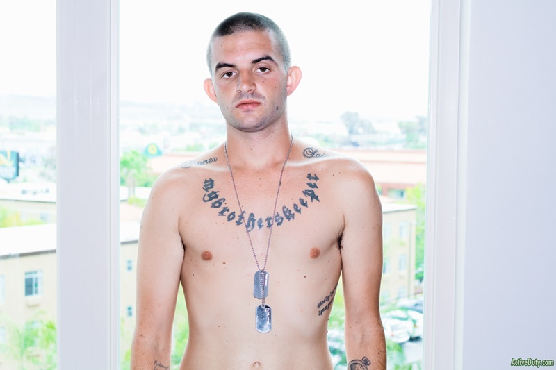 activeduty-shaved-head-tattoo-mikey-shiny-shorts-big-cut-dick-solo-jerk-off-wanking-smooth-chest-white-boy-big-low-hanging-balls-013-gay-porn-sex-gallery-pics-video-photo