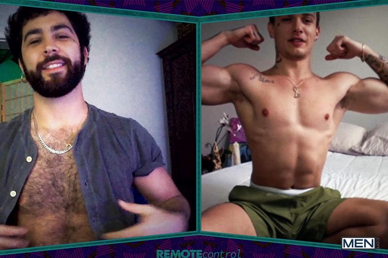 Ripped young muscle dude Luis Rubi hairy chest hunk Remy webcam big cock jerk off 009 gay porn pics - Ripped young muscle dude Luis Rubi and hairy chested hunk Remy Duran webcam big cock jerk off