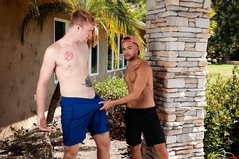 Hot ginger muscle boy Dacotah Red huge thick dick bareback fucks Beaux Banks tanned asshole 007 gay porn pics - Hot ginger muscle boy Dacotah Red’s huge thick dick bareback fucks Beaux Banks’ tanned asshole