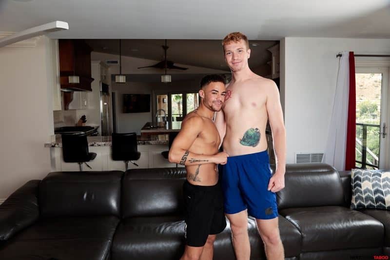 Hot ginger muscle boy Dacotah Red huge thick dick bareback fucks Beaux Banks tanned asshole 008 gay porn pics - Hot ginger muscle boy Dacotah Red’s huge thick dick bareback fucks Beaux Banks’ tanned asshole